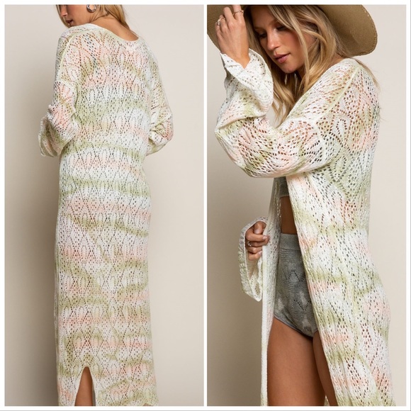 POL Waves of Color Beach Side Duster Cardigan - Picture 7 of 15